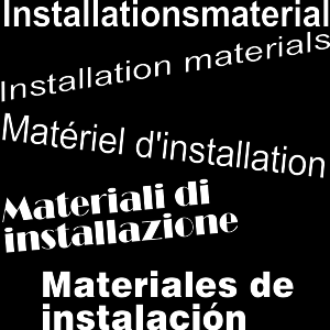 Materiales de instalación