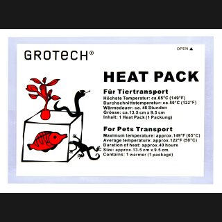 Heatpack für Tiertransport