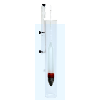 Hidrómetro con tubo de medición